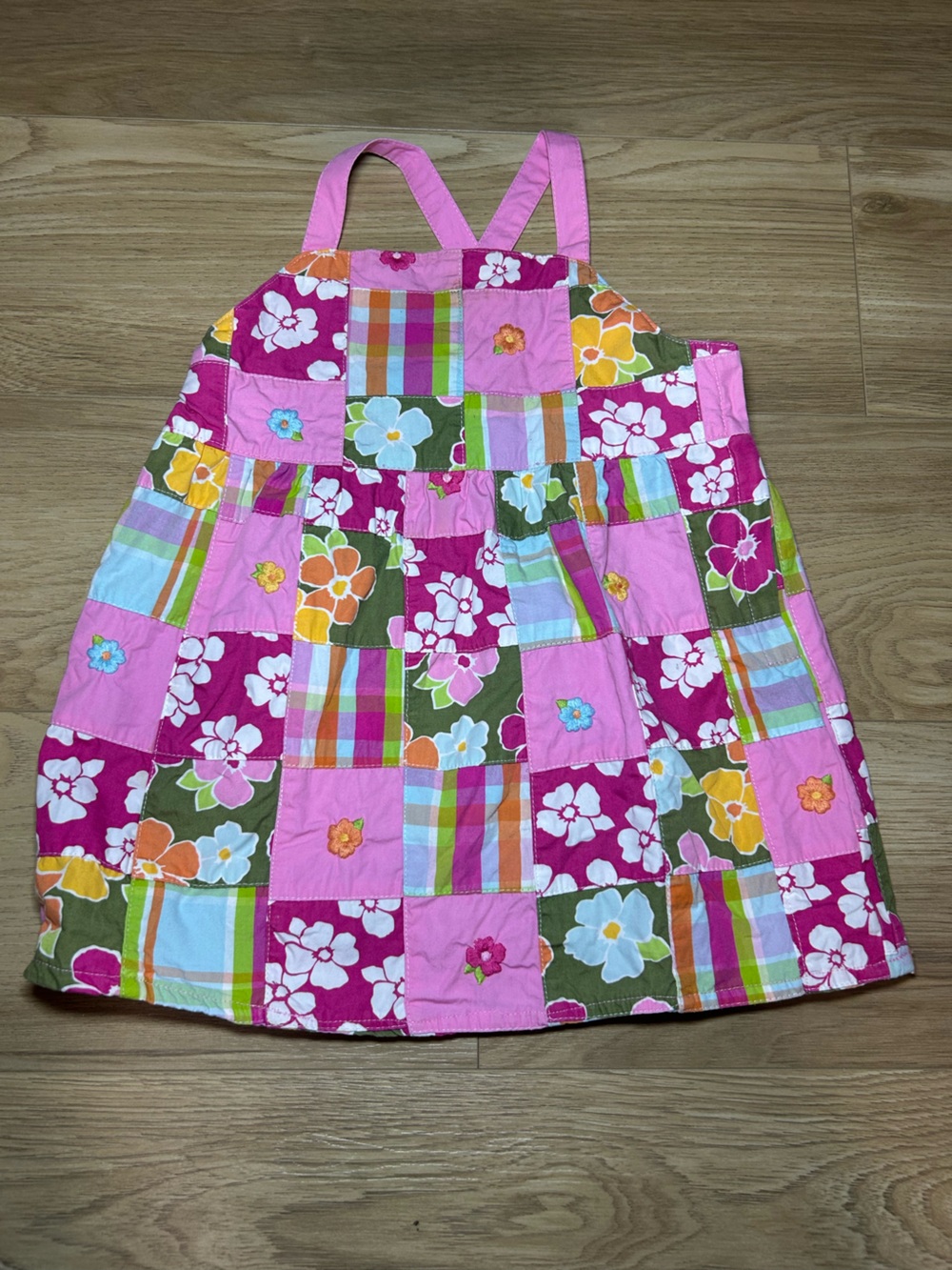 Gymboree Pink Floral Patchwork Dress